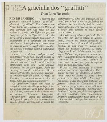 A gracinha dos "graffitti"