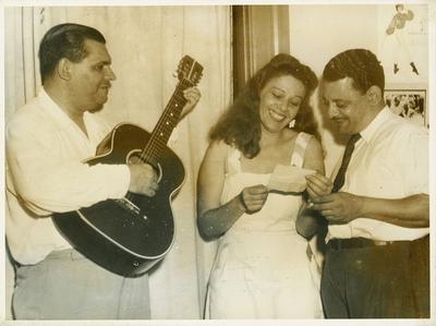 Leonel Azevedo, Zaíra Cavalcanti e J. Cascata