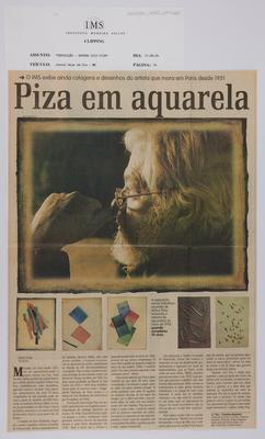 O IMS exibe colagens e desenhos do artista que mora em Paris desde 1951: Piza ;em aquarela