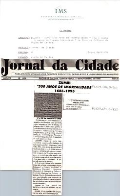 O negro no Cinema Americano;Zumbi "300 anos de Imortalidade" 1685-1995