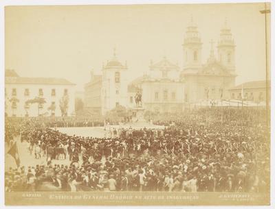 Inauguração da estátua equestre de General Osório