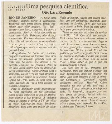 Uma pesquisa científica