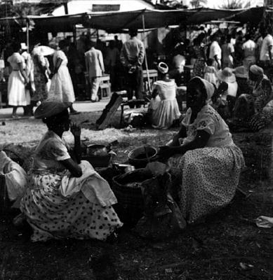 Vendedora de acarajé na Procissão de Nosso Senhor dos Navegantes