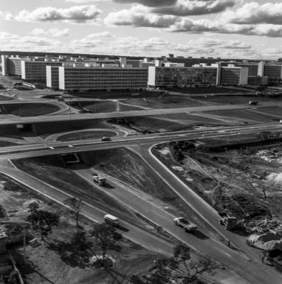Vistas aéreas, eixo rodoviário