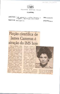 Ficção científica de James Cameron é atração do IMS hoje