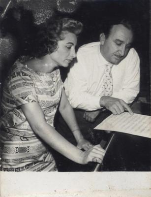 Neusa Maria e maestro Zacarias