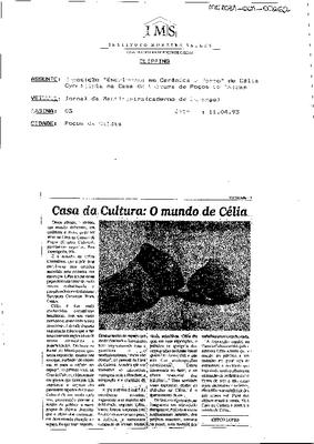 Casa da Cultura: O mundo de Cecília