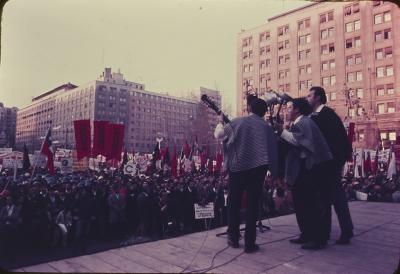 Manifestações a favor do governo de Salvador Allende