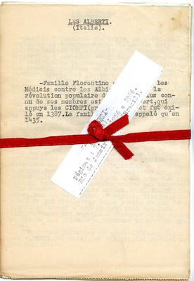 Apontamentos sobre a genealogia da família Alberti