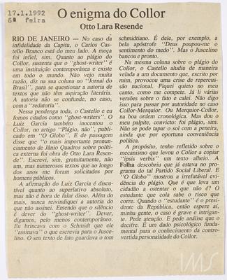 O enigma do Collor