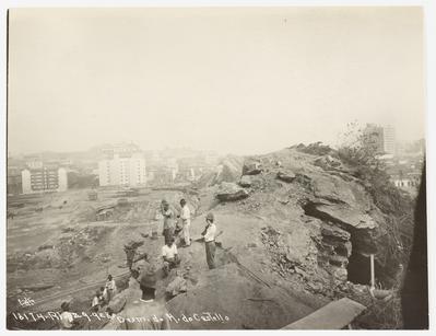 Fase final do arrasamento do Morro do Castelo