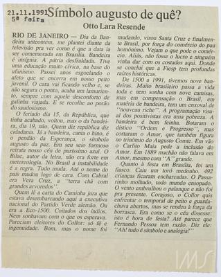 Símbolo augusto de quê?