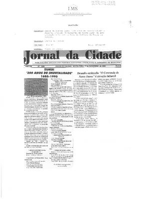 Zumbi "300 anos de Imortalidade" 1685-1995