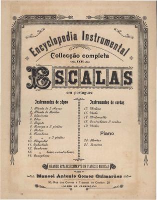 Enciclopédia instrumental - Coleção completa de escalas - Flauta de Boehm