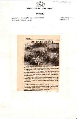 As ervas do sítio