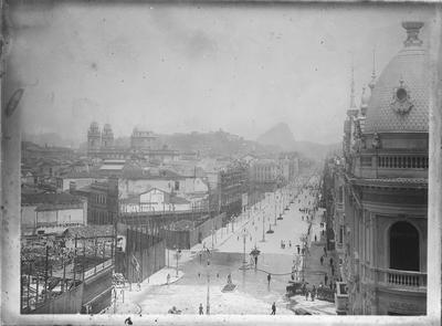 Obras na Avenida Central, atual Rio Branco