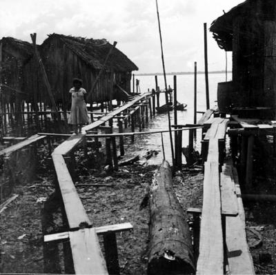 Vila da Barca, palafitas flutuantes