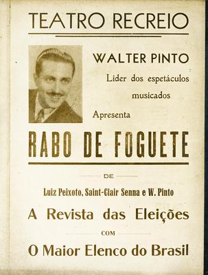 Walter Pinto (cartaz ou anúncio - reprodução)
