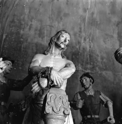 Via Crucis, Passos da Paixão, esculturas de Aleijadinho, Cristo no Passo da Flagelação