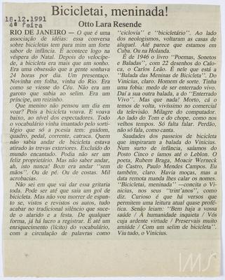 Bicicletai, meninada!