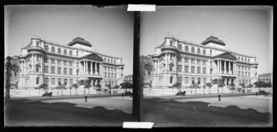 Biblioteca Nacional vista da escadaria do Teatro Municipal